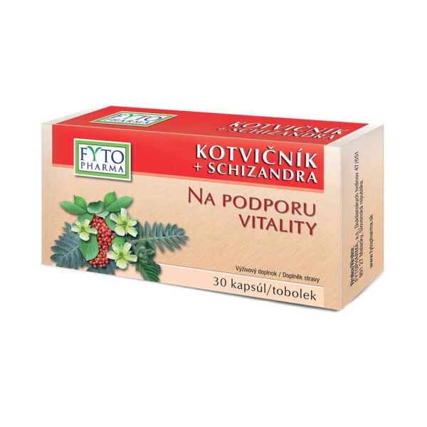 FYTO Kotvičník + schizandra 30 kapsúl