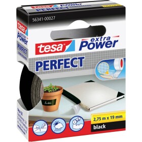 Tesa PERFECT 56341-00027-03 páska so skleným vláknom tesa® Extra Power čierna (d x š) 2.75 m x 19 mm 1 ks; 56341-00027-03