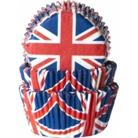 Papierové košíčky na muffiny Union Jack 50 ks - House of Marie - House of Marie