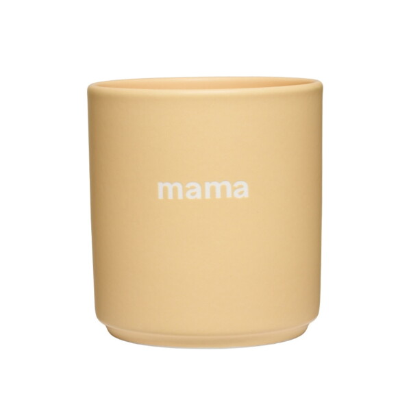 DESIGN LETTERS Porcelánový hrnček Yellow Mama 300 ml