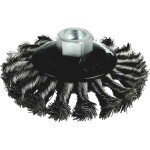 IRONSIDE Kotúčová kefa 115 mm / 22,2 uzlovaná, na uhlové brúsky 243000 1 ks; 243000