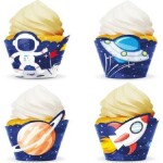 Košíčky na cupcakes „Vesmír“, 8 ks - Party Pal