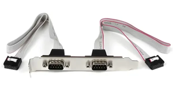 StarTech slotová redukcia 2x DB-9 - IDC strieborná / Redukcia / Sériový Port (PLATE9M2P16)