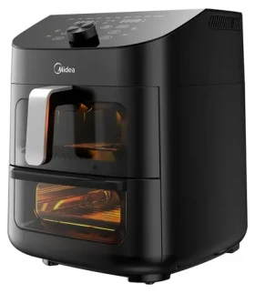 Midea MAD 1100 DADK čierna / Teplovzdušná fritéza / 1000 W / objem 6 l (MAD1100DADK)