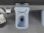 MEXEN - Teo Závesná WC misa Rimless vrátane sedátka s slow, Duroplast, šedomodrá mat 30854069