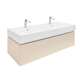 Kúpeľňová skrinka s umývadlom SAT Feel 120x30x46 cm pieskovo béžová mat SATFEEL120BEU2B SATFEEL120BEU2B