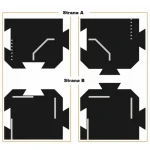 TODDLEROAD 2034 - KRIŽOVATKY - flexibilné cesty - 2 silikónové puzzle diely