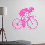 Veselá Stena Samolepka Cestný cyklista Farba: hnedá, Veľkosť: 60 x 50 cm