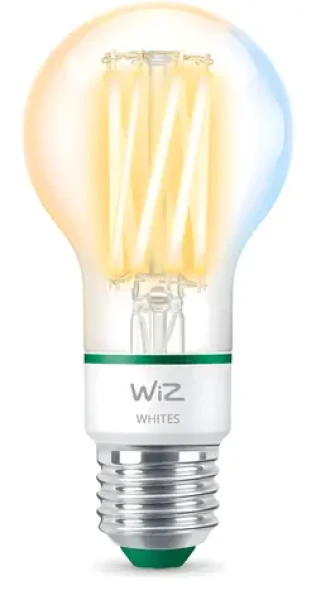 WiZ Filament A60 E27 / LED žiarovka / 4,3 W / 903 lm / 2700-4000 K / stmievateľná / IP20 (SKL000455100)