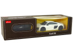 Mamido Elektrické autíčko R/C Audi R8 1:24 Rastar v bielej farbe