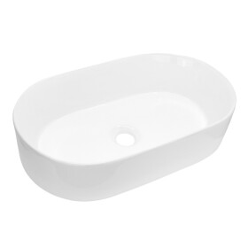 Mereo Umývadlo na dosku bez prepadu, Celie, 530x315x135 mm, okrúhle, keramické - pre zaslanie na palete UC533214O