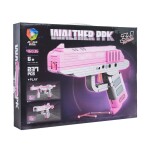 Mamido Stavebnica pištole Walther PPK 237 dielikov 3v1 ružová