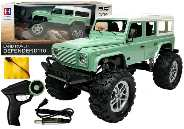 Double E Double E Auto na diaľkové ovládanie Land Rover 4x4 R / C 1:14 zelené