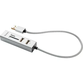 YENKEE YHC 101SR USB COMBO HUB biela / USB Hub + čítačka SD kariet / 3x USB-A 2.0 (8590669213825)