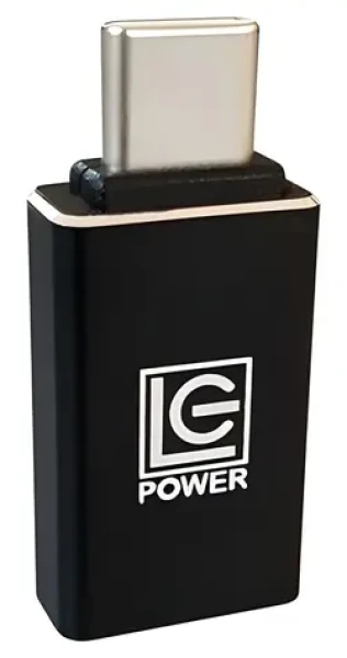 LC-Power LC-ADA-U31C čierna / Adaptér / USB-C (M) na USB-A (F) / hliníkové telo (LC-ADA-U31C)