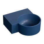 OMNIRES - OVO M+ umývadlo na dosku/závesné - ľavé, 33 x 34 cm, midnight blue mat; OVO335UWLMB