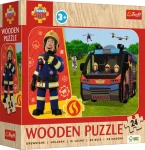 Trefl - Puzzle - Drevené puzzle Požiarnik Sam
