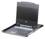 Aten Console 17,3" LCD FullHD čierna / KVM konzola / DVI/HDMI / USB / rack 19" 1U / klávesnica, touchpad (CL6700MW-ATA-2XK06UG)