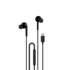Dudao X3C drôtové slúchadlá do uší čierna / s mikrofónom / USB-C / 1.2 m (164547)