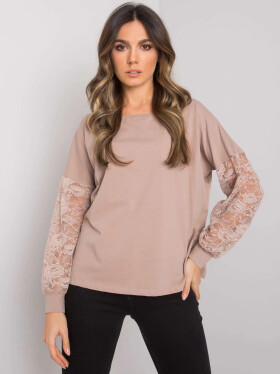 Dámska blúzka RV BZ 7342.03 Dark beige - Rue Paris L/XL tmavě béžová