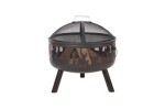 RedFire Firepit Blazer čierna / vonkajšie ohnisko s grilom / oceľ / priemer 61 cm (85044)