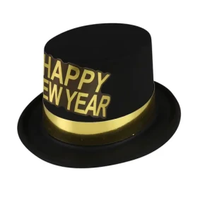 Rappa Klobúk čierny Happy New Year