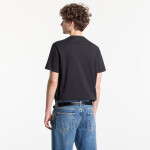 Tričko Calvin Klein Jeans Ss 30S Eu Ck Trvl Lines Seasonal Tee Black L