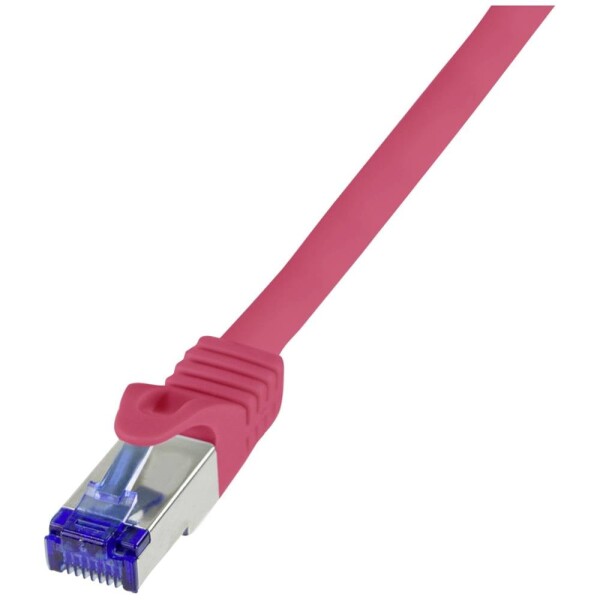 LogiLink C6A094S RJ45 sieťové káble, prepojovacie káble CAT 6A S/FTP 10.00 m červená 1 ks; C6A094S