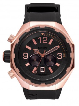 Nixon STEELCAT ROSEGOLDBLACK pánske hodinky analógové