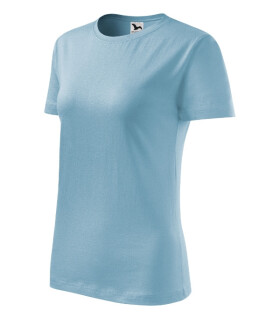 Klasické nové dámske tričko sky blue 2XL