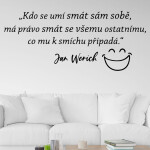 Veselá Stena Samolepka Slogan Jana Wericha Farba: fialová, Veľkosť: 100 x 42 cm