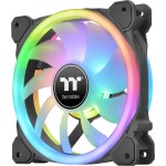 Thermaltake SWAFAN 14 RGB Rádi. Fan Black TT Premium Edition / Hydraulic Bearing / 140mm / 2000rpm / 9 pin / 3ks / ARGB (CL-F138-PL14SW-A)