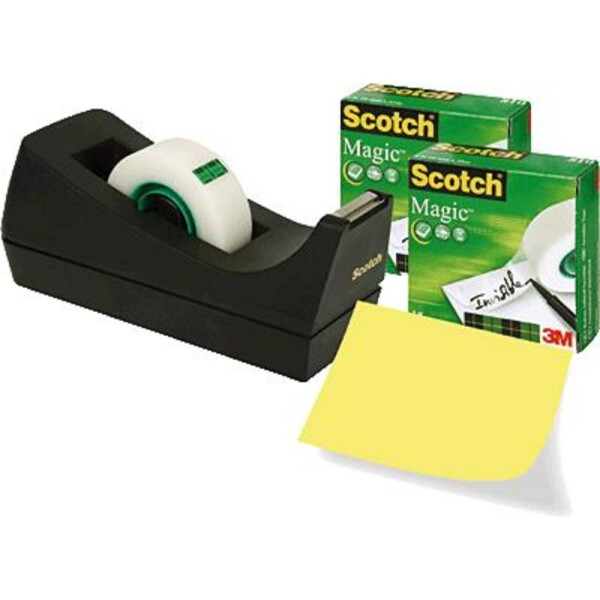 Scotch SM3-12 Desk tape dispenser Scotch® Magic ™ 810 matná (d x š) 33 m x 19 mm 3 ks; SM3-12