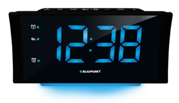Blaupunkt CR80USB čierna / rádio budík / LED displej / USB na nabíjanie / stmievateľný displej / 20 uložených staníc (5901750503214)