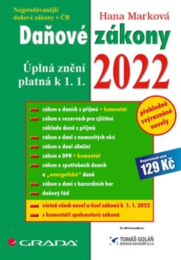 Daňové zákony 2022, Marková Hana