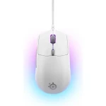 SteelSeries Rival 3 Gen 2 biela / Herná myš / optická / 8500DPI / USB-A / 2m / 6 tlačidiel (485015)