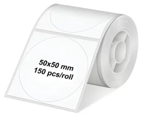 Olympia Samolepiace etikety pre PM220 okrúhle biele / Etikety / O 5 cm / 150 ks / 1 rolka (6324)