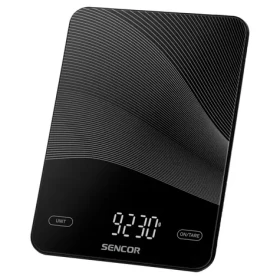 Sencor SKS 7700BK čierna / digitálna kuchynská váha / max. 10 kg / funkcia TARE / dotyk. tlačidlá (8590669344956)