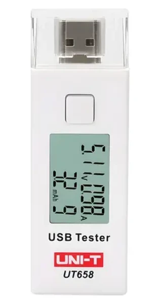 UNI-T UT658 / USB tester / 3-9 V / 0-3 A / LCD displej (UT658)