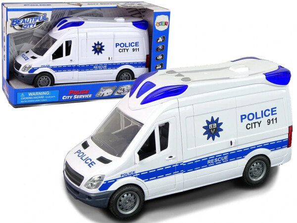 Mamido Interaktívne policajné auto s rozsvietenými svetlami a zvukom s otváracími dverami
