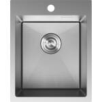 MEXEN - Solix oceľový drez 1-bowl 400 x 500 mm, nerez HC 6406401000-01HC