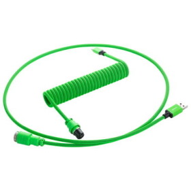 CableMod PRO Coiled Keyboard Cable USB-C - USB-A 1.5m Viper Green / Kábel pre klávesnicu (CM-PKCA-CLGALG-KLG150KLG-R)