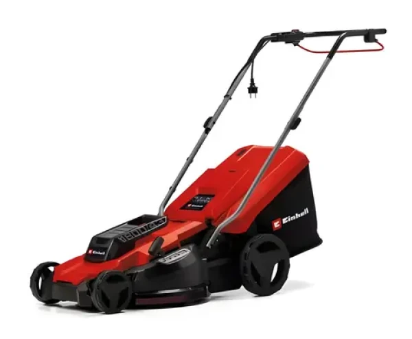 Einhell GC-EM 1800/43 červená/čierna / Kosačka na trávu / 1800W / 3300 ot/min / až 800 m2 / Záber 43 cm / Kôš 50 l (3400090)