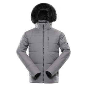 Pánská zimní bunda membránou ptx ALPINE PRO LODER frost gray