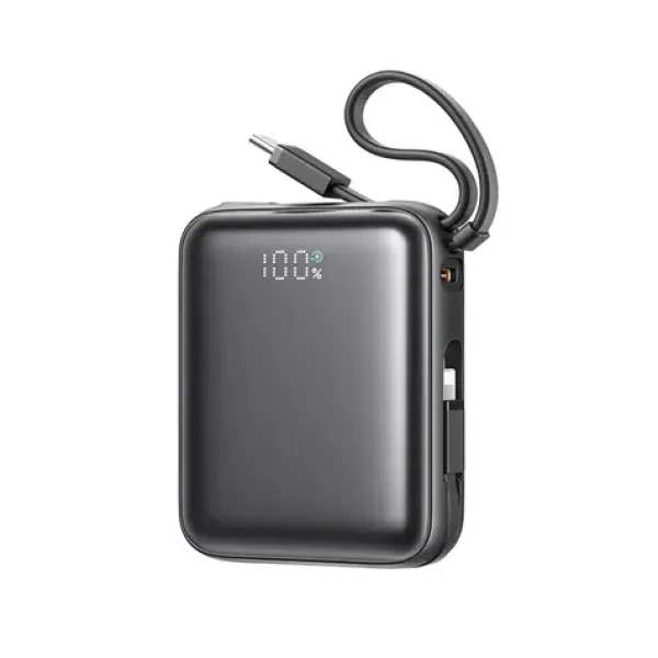Joyroom JR-PBF27 čierna / Powerbanka / 10000mAh / 22.5W / 1x USB-C / 1x Lightning + 1 USB-C kábel (6956116745127)