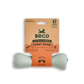 BeCoThings Beco Treat BONE zelená 17.5cm / Hračka pre psov (BG-756353)