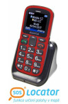 Aligator A321 Senior červeno-čierna / CZ / 1.8 / Dual-SIM / microSD (A321RB)