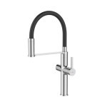 INVENA - Drezová batéria s filtrom PERISA chróm / čierna BZ-51-F08-V