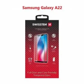SWISSTEN FULL GLUE COLOR FRAME CASE FRIENDLY sklo pre SAMSUNG A225 GALAXY A22 čierna (54501796)