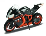 Welly - Motocykel KTM 1190 RC8 R 1:10 čiernooranžová